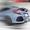 Spec-D Tuning 16-19 Honda Civic 5 Door Hatchback Rear Spoiler SPL-CV164GBDT-DY - alternate 3